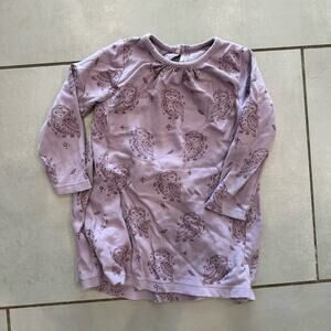 City Mouse Purple Owl Print Dress sz Girls 2yr